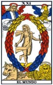 tarot de marsella Il mondo